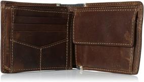 img 1 attached to 💼 Fossil Men's Elgin Traveler Brown Wallet: Stylish Men's Accessories for Wallets, Card Cases & Money Organizers