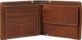 img 3 attached to 💼 Fossil Men's Elgin Traveler Brown Wallet: Stylish Men's Accessories for Wallets, Card Cases & Money Organizers