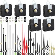 🕰️ high torque clock movements - long shaft mechanism with 8 different pairs of clock hands - clock repair parts for design replacement - repairing clock accessories - set of 6 pieces logo