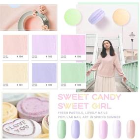 img 3 attached to 💅 Гель-лак для ногтей Gellen: набор Candy Girl с сладкими свежими оттенками - идеально для маникюра весна/лето