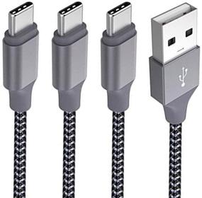 img 4 attached to 💻 Quntis USB Тип C Зарядный кабель - 3 штуки 6 футов кабель USB C для зарядки USB A для Samsung Galaxy S9 S8 Plus, Moto Z2, LG V30 V20 G5 G6, Pixel, Nintendo Switch, OnePlus 5, Nexus 6P - черный