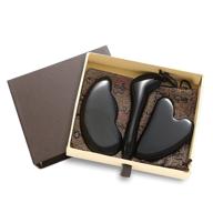 🌟 hgss gua sha set: unlock youthful glow with obsidian gua sha facial tools-combat wrinkles, enhance microcirculation, eliminate toxins & boost complexion radiance logo