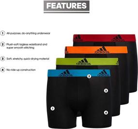 img 3 attached to Adidas Performance Briefs Underwear 4 Pack Boys' Clothing ~ Underwear