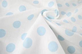 img 2 attached to 🛏️ Newly Improved 2 Pack 100% Cotton Flannel Fitted Crib Sheet, Blue Dots: Perfect Bedding for Boys and Girls by American Baby Company