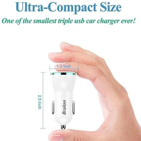 img 2 attached to Bralon 2-Pack USB Car Charger - High-Speed 24W/4.8A Rapid Charger for Phone 12, G.alaxy Note, and More