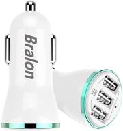 bralon 2-pack usb car charger - high-speed 24w/4.8a rapid charger for phone 12, g.alaxy note, and more logo