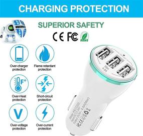 img 3 attached to Bralon 2-Pack USB Car Charger - High-Speed 24W/4.8A Rapid Charger for Phone 12, G.alaxy Note, and More