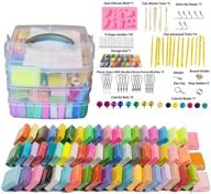 🎨 colorful 60-block polymer clay kit with tools - non-stick, non-toxic, ideal diy gift for kids logo