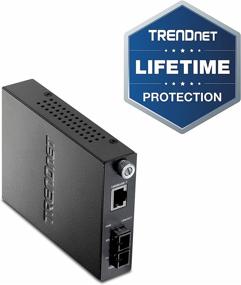 img 3 attached to 🔌 TRENDnet Intelligent SC Fiber Media Converter (20KM, 12.4Miles), 1000Base-T to 1000Base-LX/SX, Fiber to Ethernet Converter, SC Type Fiber Port, RJ-45, Lifetime Protection, TFC-1000S20, Black