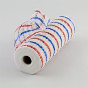 img 2 attached to Cotton Poly Stripes White Yards