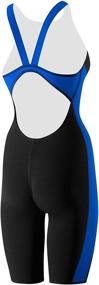 img 1 attached to Speedo Girls Swimsuit Powerplus Kneeskin Sports & Fitness in Water Sports