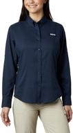 🎣 columbia women's pfg tamiami ii long sleeve fishing shirt with upf 40 protection логотип