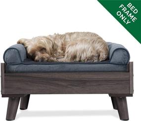 img 2 attached to 🛏️ Furhaven Pet Bed Frame - Elevated Mid-Century Modern Style Platform Bed for Dogs and Cats - Perfect for Small, Medium, and Large Pets - Compatible with Furhaven Pet Beds