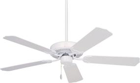 img 2 attached to Emerson CF700WW Kathy Ireland Home Builder Ceiling Fan - 52 Inch, Traditional Fixture with Reversible Blades - Appliance White