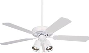 img 1 attached to Emerson CF700WW Kathy Ireland Home Builder Ceiling Fan - 52 Inch, Traditional Fixture with Reversible Blades - Appliance White