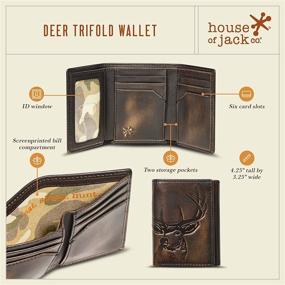 img 2 attached to 👝 Hunter Men's Wallet - Co Trifold Premium Leather Hand Finished