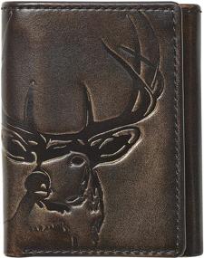 img 4 attached to 👝 Hunter Men's Wallet - Co Trifold Premium Leather Hand Finished