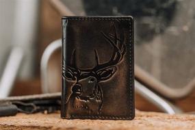 img 1 attached to 👝 Hunter Men's Wallet - Co Trifold Premium Leather Hand Finished