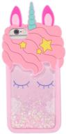 🦄 quicksand unicorn ipod touch 7(2019) / ipod touch 5 / ipod touch 6 case - awin 3d cute liquid bling glitter unicorn silicone rubber case for ipod touch 5, touch 6, and ipod touch 7(2019) logo