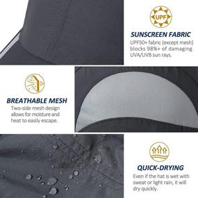 img 1 attached to 🧢 GADIEMKENSD Quick Dry Hat: Unstructured Outdoor Sports Cap for Adults - Ideal Sun Hat for Women and Men 7-7 1/2