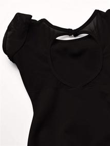 img 1 attached to Capezio Puff Sleeve Keyhole Leotard
