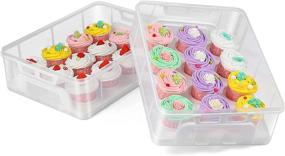 img 1 attached to 🧁 Conveniently Carry and Store 36 Cupcakes or 3 Large Cakes with our 3 Tier Cupcake Carrier