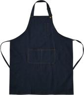 tosewever cotton chef aprons for men and women with cross back design and spacious pockets logo