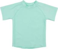 👶 leveret short sleeve baby boys girls rash guard sun protection upf + 50 kids & toddler swim shirt (sizes 12 months-5 toddler) logo