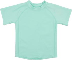 img 3 attached to 👶 Leveret Short Sleeve Baby Boys Girls Rash Guard Sun Protection UPF + 50 Kids & Toddler Swim Shirt (Sizes 12 Months-5 Toddler)