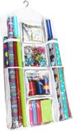 🎁 super durable extra large legato wrapping paper storage/organizer, double sided - ideal for gift wrap, gift bags, and accessories - large size (47" x 23") logo