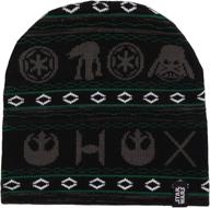 🎄 stay festive with star wars holiday print jacquard knit beanie logo