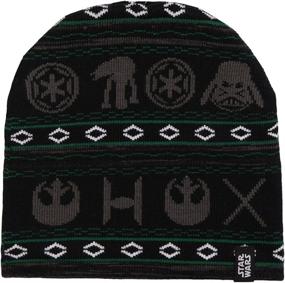 img 2 attached to 🎄 Stay Festive with Star Wars Holiday Print Jacquard Knit Beanie