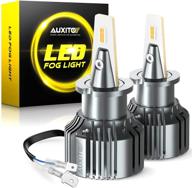 🚘 автолампа auxito h3 led противотуманная - желто-оранжевая с чипами csp | 6000 люмен пара | без ошибок canbus | легкая установка | долгий срок службы | замена дневных ходовых огней (2 штуки) логотип