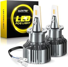 img 4 attached to 🚘 Автолампа AUXITO H3 LED противотуманная - Желто-оранжевая с чипами CSP | 6000 люмен пара | Без ошибок Canbus | Легкая установка | Долгий срок службы | Замена дневных ходовых огней (2 штуки)