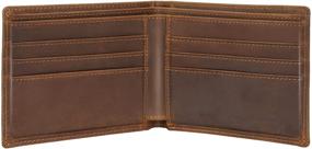 img 4 attached to 👌 Premium Quality Compalo Blocking Italian Leather Bifold: Classy and Secure Wallet