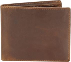 img 2 attached to 👌 Premium Quality Compalo Blocking Italian Leather Bifold: Classy and Secure Wallet