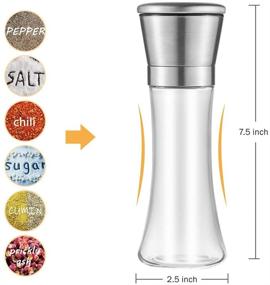 img 3 attached to Premium Stainless Steel Pepper Grinder Kitchen & Dining and Kitchen Utensils & Gadgets