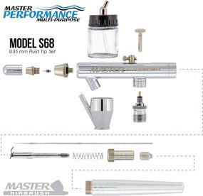 img 2 attached to 🎨 Мастерская Airbrush Многоцелевая система аэрографии: аэрография с очисткой и двойным действием - включает в себя профессиональный двухвентиляторный компрессор Cool Runner II мощностью 1/5 л.с., шланг, держатель, руководство по использованию