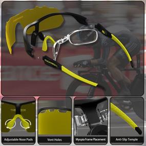 img 2 attached to 🕶️ ROCKNIGHT HD Polarized Sports Sunglasses: Versatile Eyewear for Cycling, Driving, Baseball, and Outdoor Activities with Ultralight TR90 Frame and Big Lens