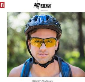 img 3 attached to 🕶️ ROCKNIGHT HD Polarized Sports Sunglasses: Versatile Eyewear for Cycling, Driving, Baseball, and Outdoor Activities with Ultralight TR90 Frame and Big Lens