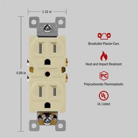 img 2 attached to Receptacle Enerlites 61580 TR I Residential Self Grounding