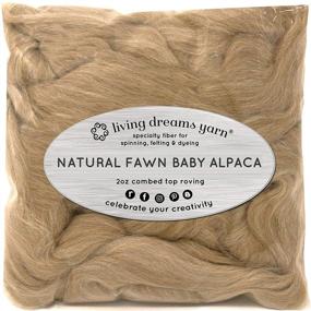 img 4 attached to 🧶 Premium Natural Fawn Baby Alpaca Fiber: Perfect for Spinning, Blending, Felting & Dyeing!