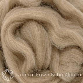 img 3 attached to 🧶 Premium Natural Fawn Baby Alpaca Fiber: Perfect for Spinning, Blending, Felting & Dyeing!