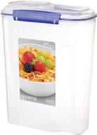 sistema klip it cereal container, 17.75 cup, clear/blue, bpa free - ultimate utility collection логотип