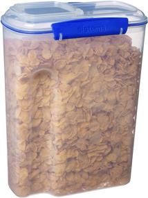 img 3 attached to Sistema KLIP IT Cereal Container, 17.75 Cup, Clear/Blue, BPA Free - Ultimate Utility Collection