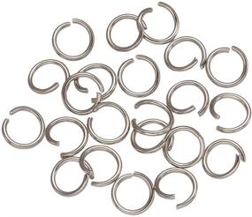 img 4 attached to 🔗 Craftdady 8mm Round Stainless Steel Open Jump Rings – 1000Pcs, 1mm Thickness – Ideal Connector Rings for Jewelry Making