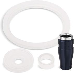 img 4 attached to 🌀 2 Sets of Thermos Stainless King (TM) 16oz Travel Tumbler Gaskets - BPA-/Phthalate-/Latex-Free - 2 Full Replacements Per Kit