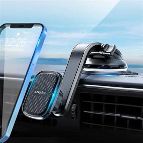 img 4 attached to 🧲 Ultimate Magnetic Phone Car Mount: Super Strong 6X Magnets, Dashboard & Windshield Holder for iPhone 13 12 Pro Max, Samsung & More