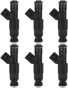 img 4 attached to 🚙 Jeep Fuel Injectors ECCPP 0280155784: 6pcs 4 Hole Kit for 1999-2001 Cherokee, 1999-2004 Grand Cherokee/Wrangler, Dodge Ram 1500/2500 Van/3500 Van