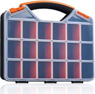 🔧 andalus 18 compartment storage box - small parts organizer for hardware - durable plastic construction - ideal for screws, nuts, and bolts - dimensions: 12.75" x 10" x 1.75 logo